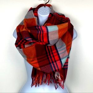 Old Navy plaid blanket scarf